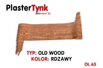 Elastyczna deska elewacyjna PLASTERTYNK Old Wood  " rdzawy " OL 65  21x240cm